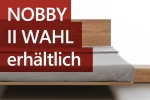 II WAHL OUTLET NOBBY das schlichte Bett aus Holz in Schwebeoptik zeitlos aktuell & modern